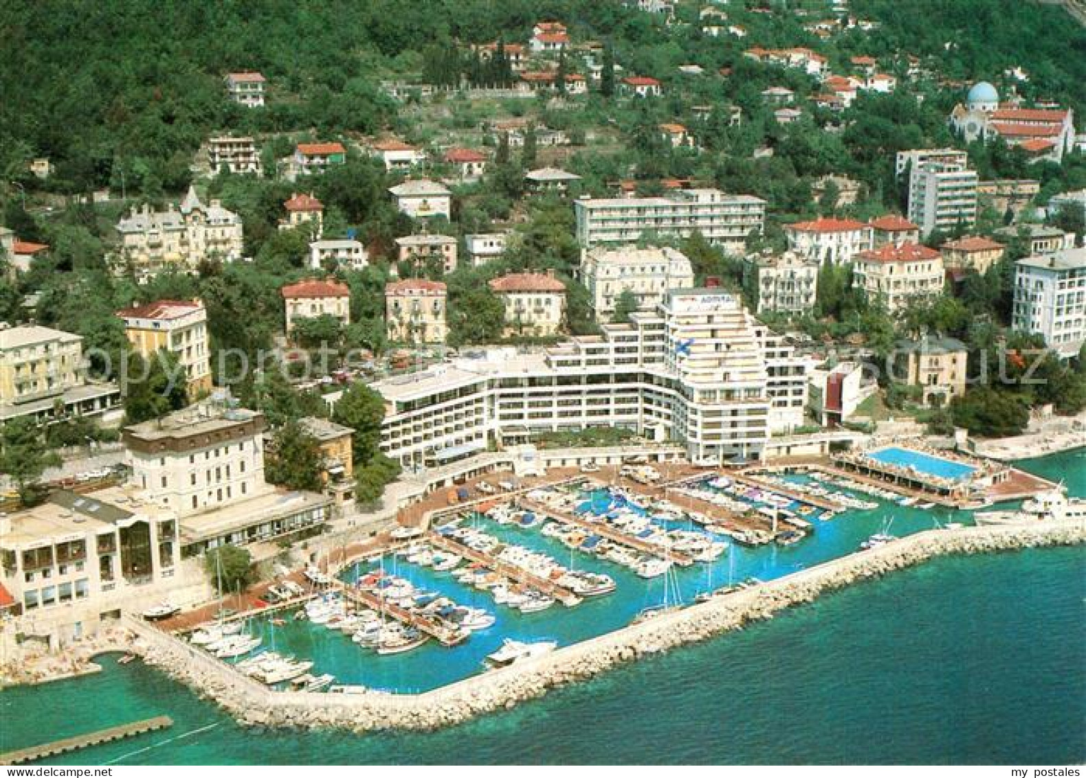 73355983 Opatija Istrien Hotel Admiral Hafen Fliegeraufnahme Opatija Istrien - Kroatien