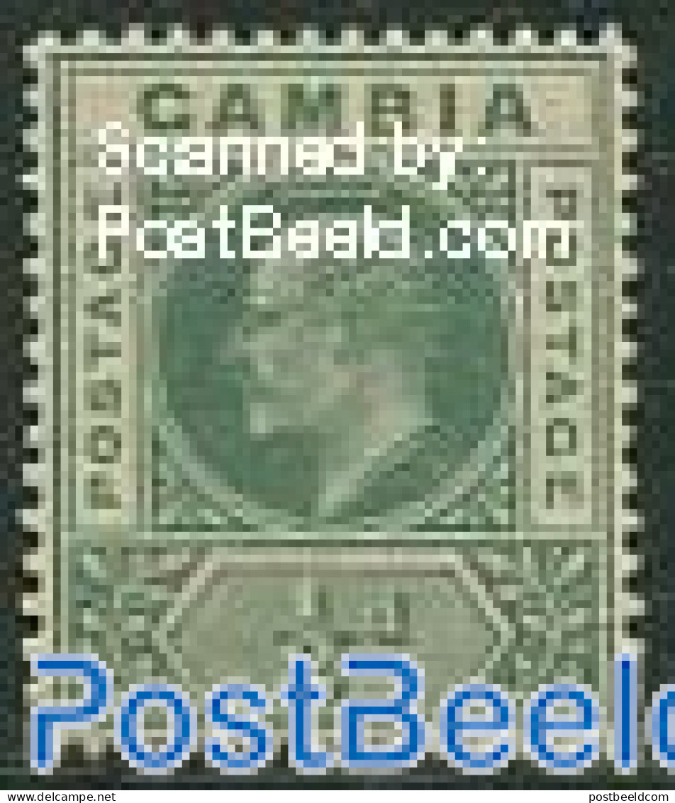 Gambia 1904 1/2d , WM Multiple Crown-CA, Stamp Out Of Set, Unused (hinged) - Gambia (...-1964)