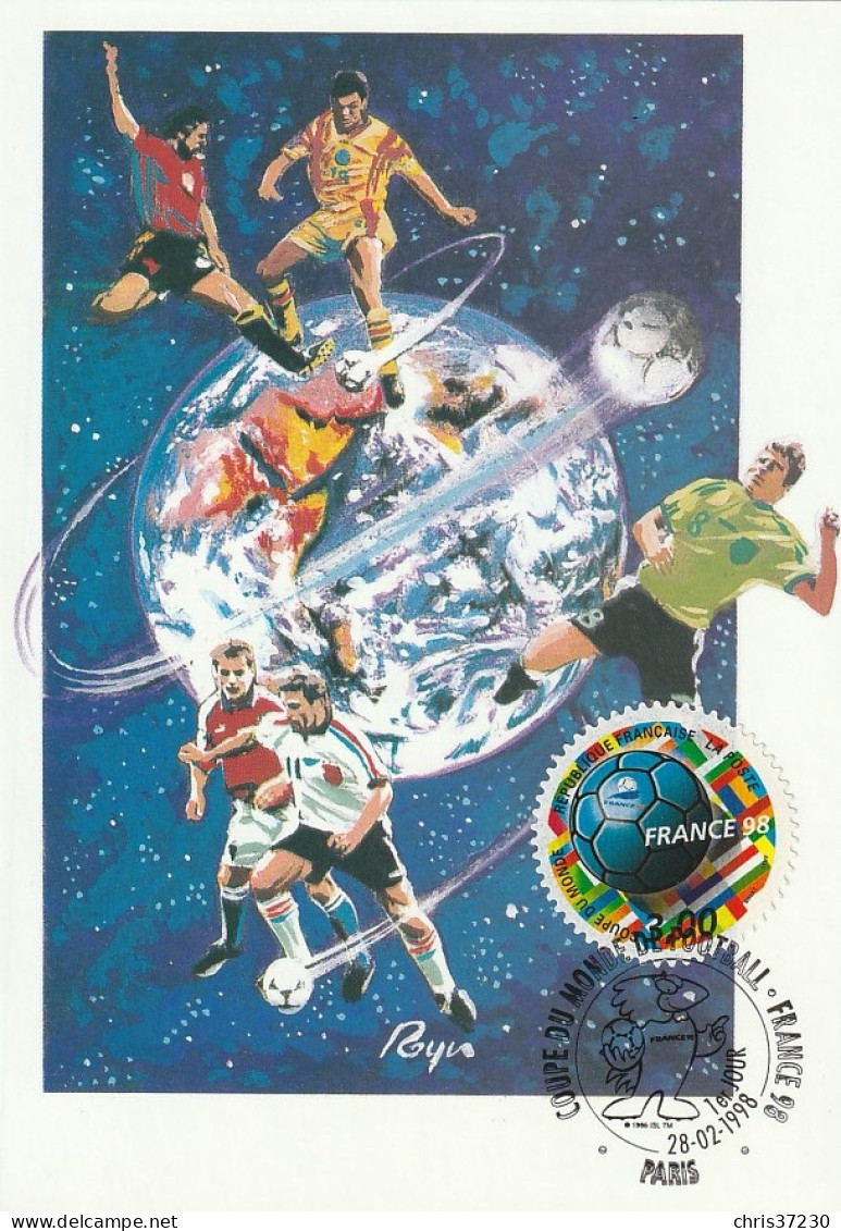 BCT - Carte Max Coupe Du Monde De Football - 1998 - 1990-1999
