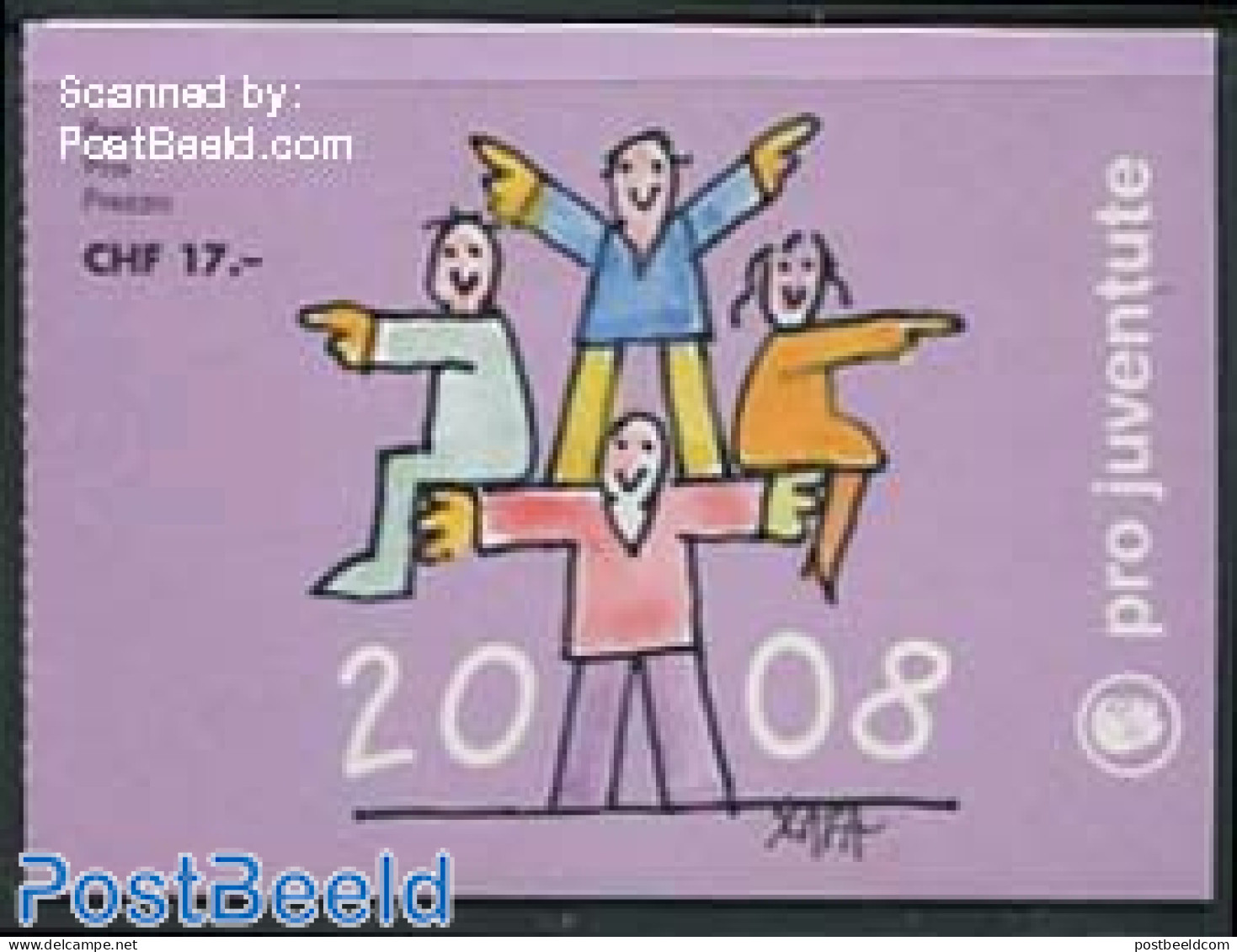 Switzerland 2008 Pro Juventute Booklet, Mint NH, Stamp Booklets - Art - Children Drawings - Ungebraucht