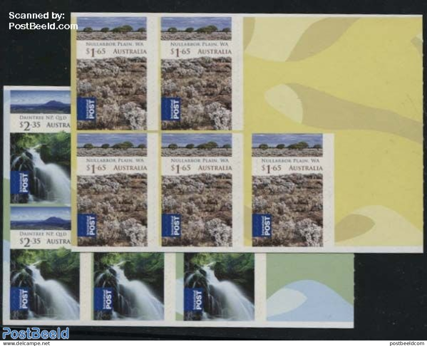 Australia 2012 Wilderness 2 Foil Booklets, Mint NH, Nature - Water, Dams & Falls - Neufs