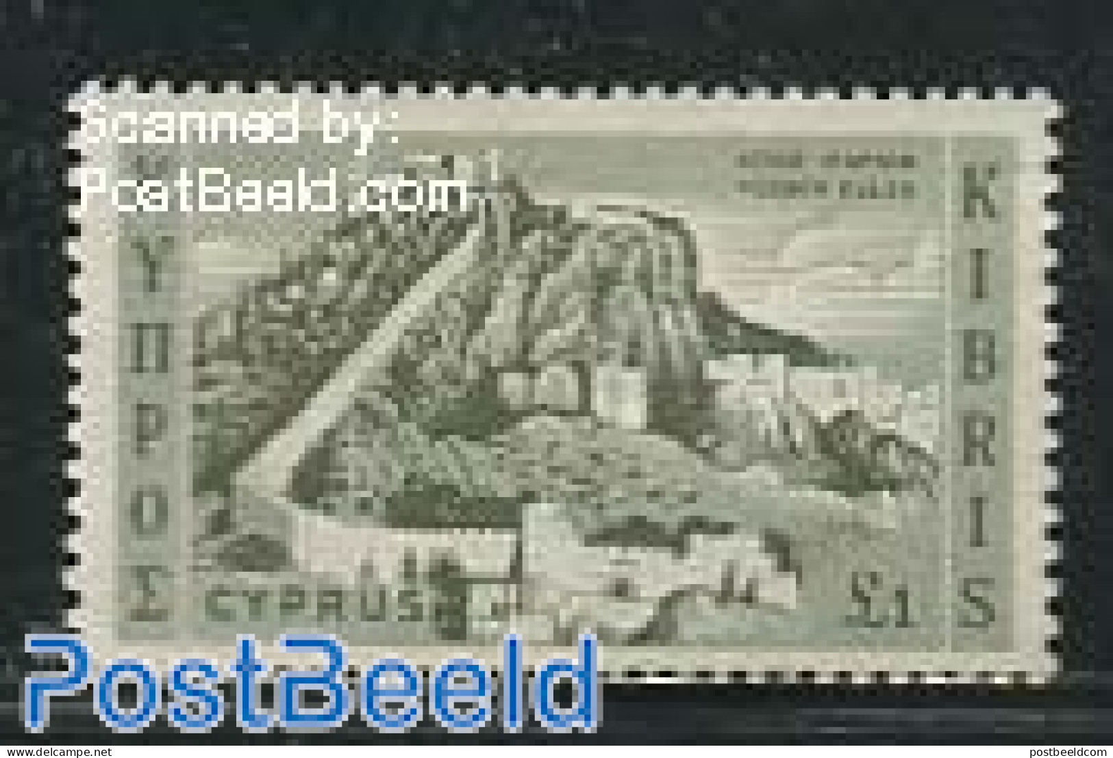 Cyprus 1962 1pnd, Stamp Out Of Set, Mint NH, Sport - Mountains & Mountain Climbing - Art - Castles & Fortifications - Ungebraucht