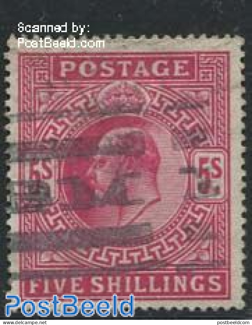 Great Britain 1902 5Sh, Used, Used - Used Stamps