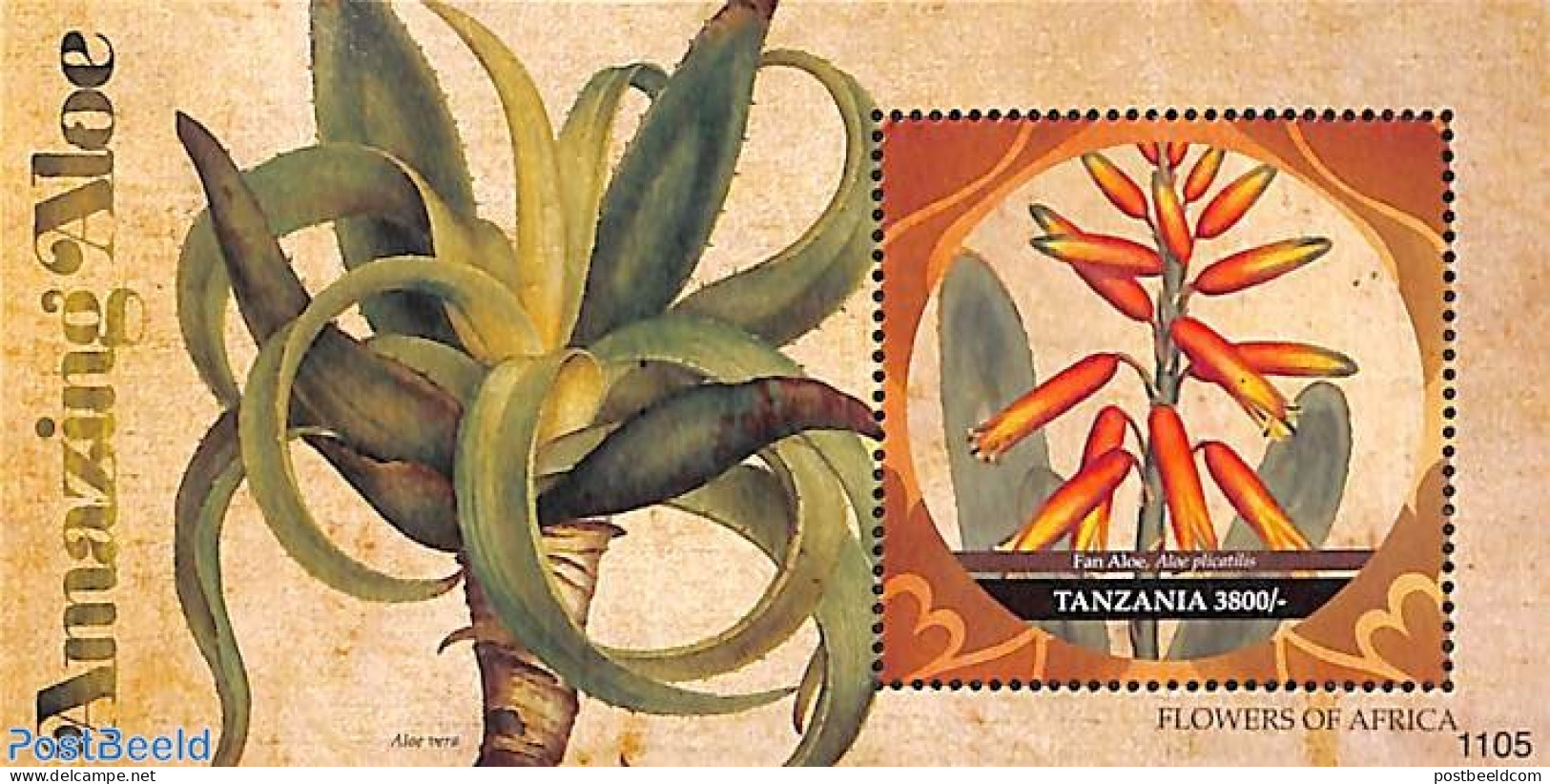 Tanzania 2011 African Flowers S/s, Mint NH, Nature - Flowers & Plants - Tanzanie (1964-...)
