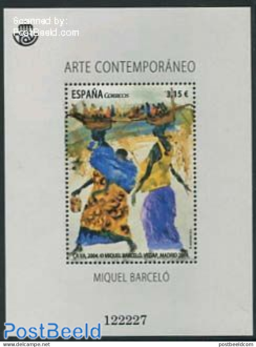 Spain 2014 Miquel Barcelo S/s, Mint NH, Transport - Ships And Boats - Art - Modern Art (1850-present) - Paintings - Ongebruikt
