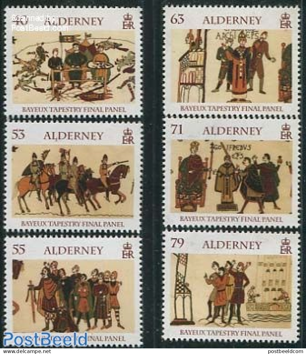 Alderney 2014 Tapestry Of Bayeux 6v, Mint NH, History - Various - History - Textiles - Textiel