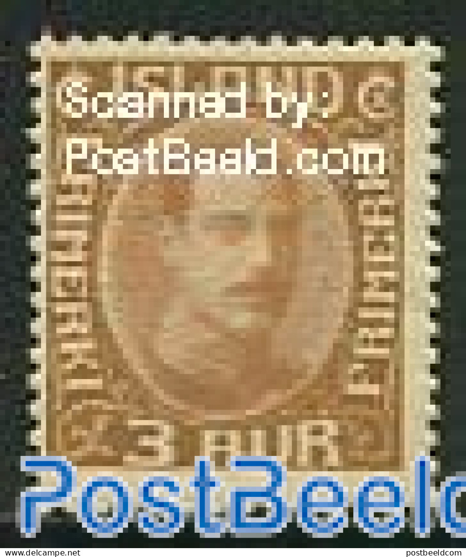 Iceland 1931 3A, Stamp Out Of Set, Unused (hinged) - Unused Stamps