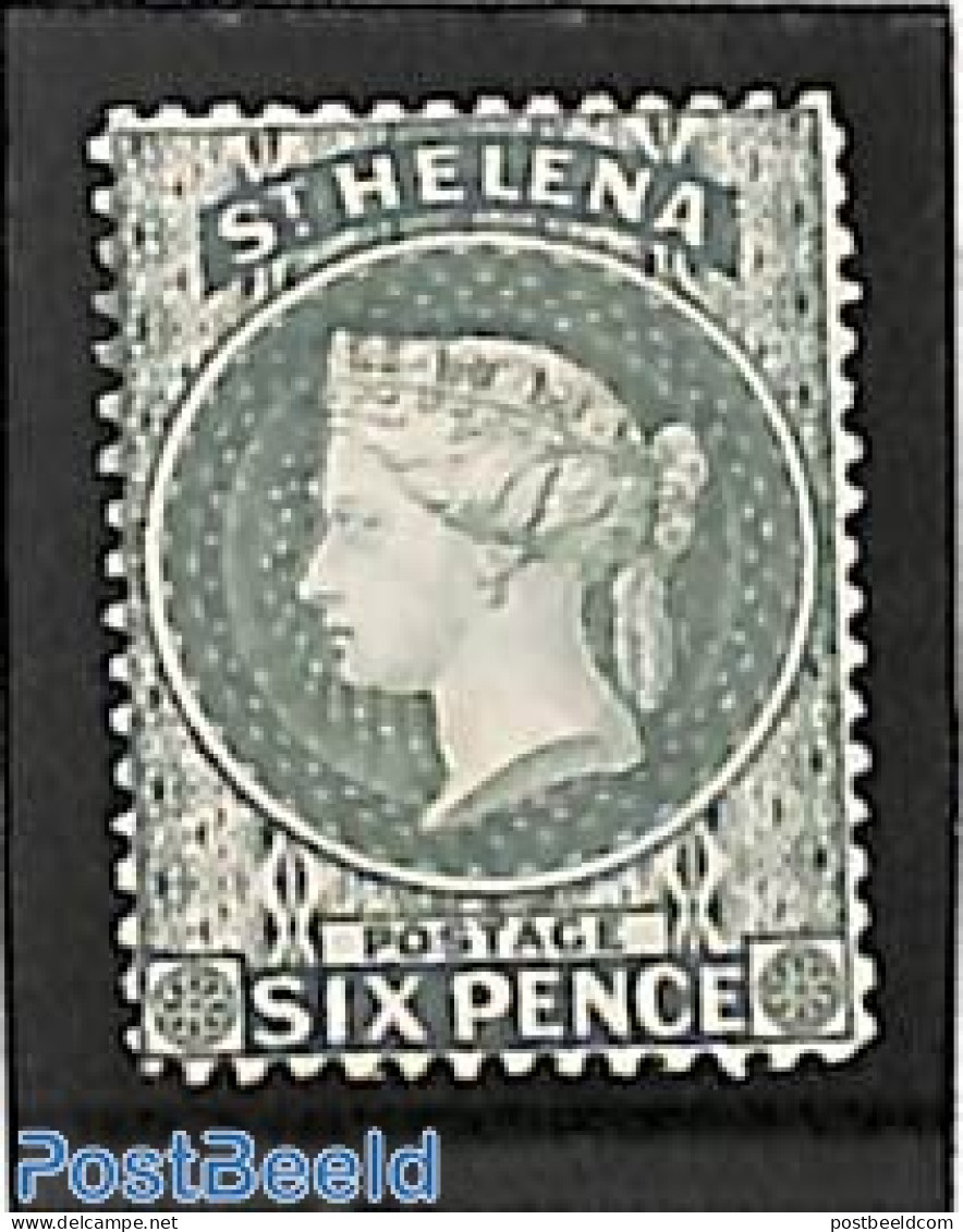 Saint Helena 1884 6p Grey, Stamp Out Of Set, Unused (hinged) - Saint Helena Island