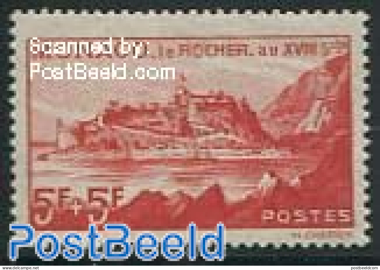 Monaco 1939 5+5Fr, Stamp Out Of Set, Unused (hinged) - Nuovi