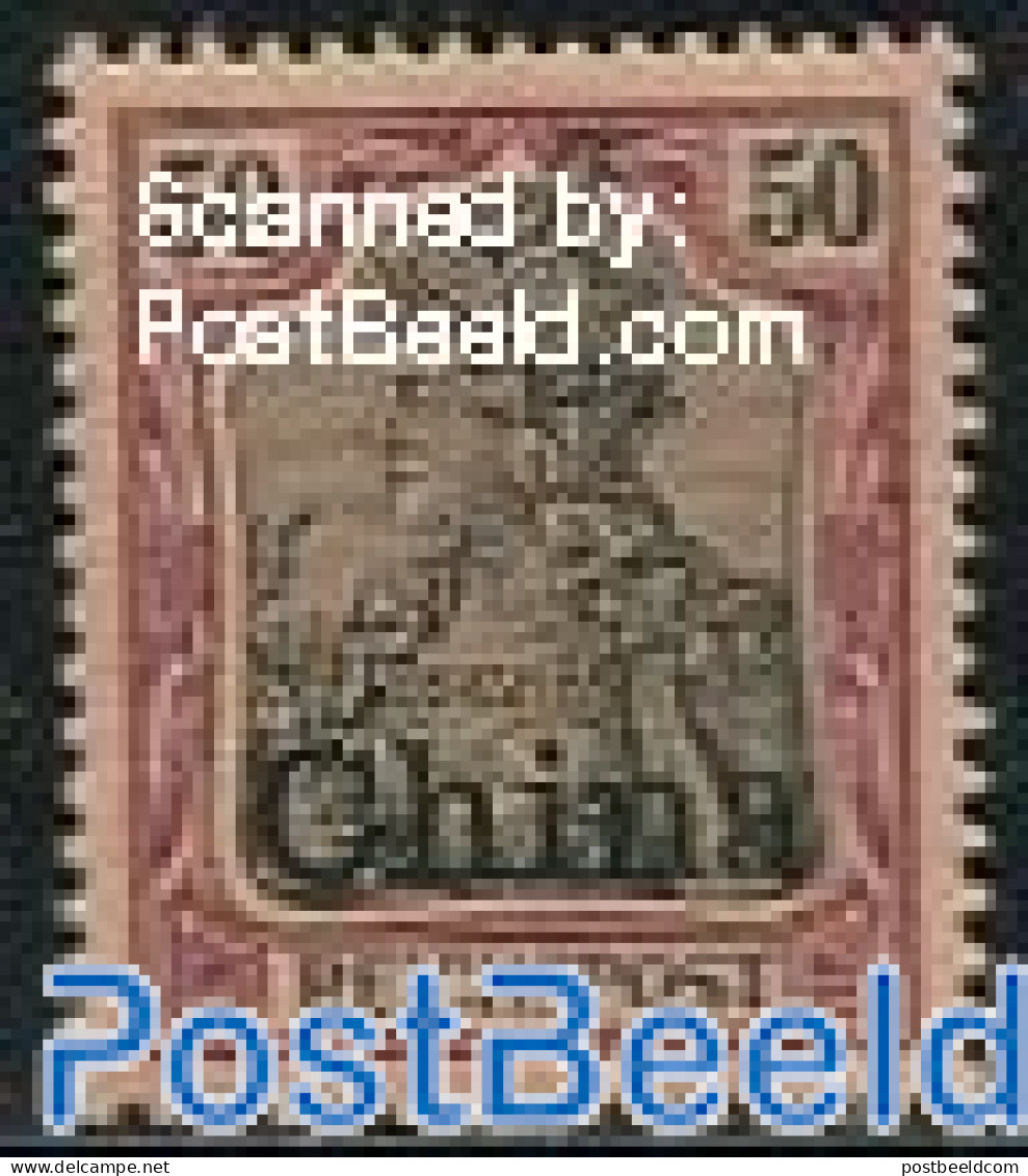 China (before 1949) 1901 German Post, 50pf, Stamp Out Of Set, Unused (hinged) - Otros & Sin Clasificación