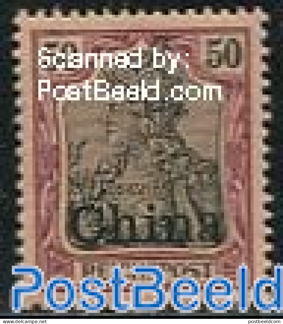 China (before 1949) 1901 German Post, 50pf, Stamp Out Of Set, Unused (hinged) - Autres & Non Classés