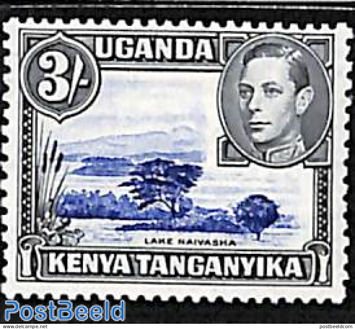 East Africa 1938 3Sh, Perf. 13:11.75, Stamp Out Of Set, Unused (hinged), Nature - Trees & Forests - Rotary, Lions Club