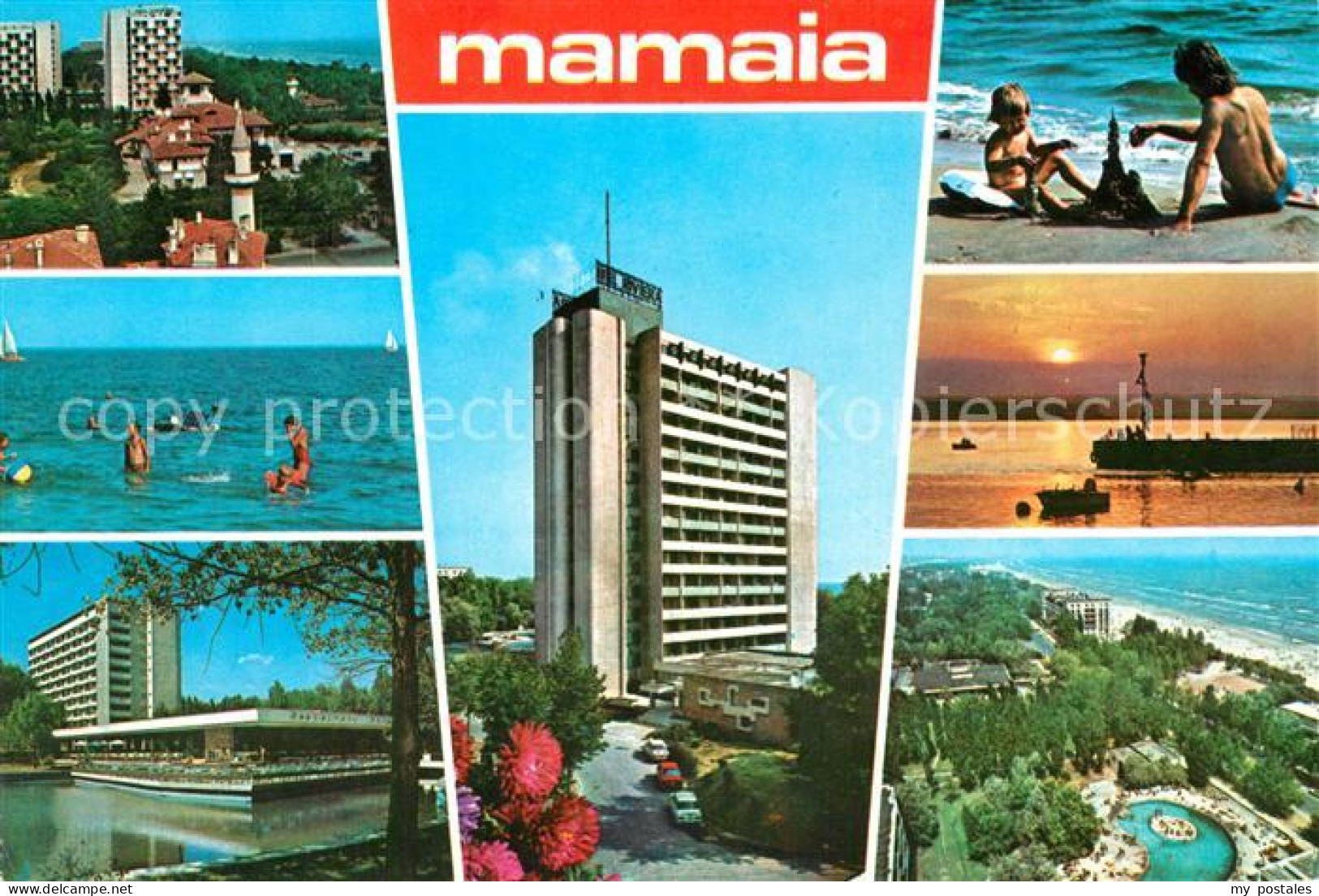 73355466 Mamaia Teilansichten Badeort Hotel Hochhaus Strand Abendsonne Am Meer M - Rumänien