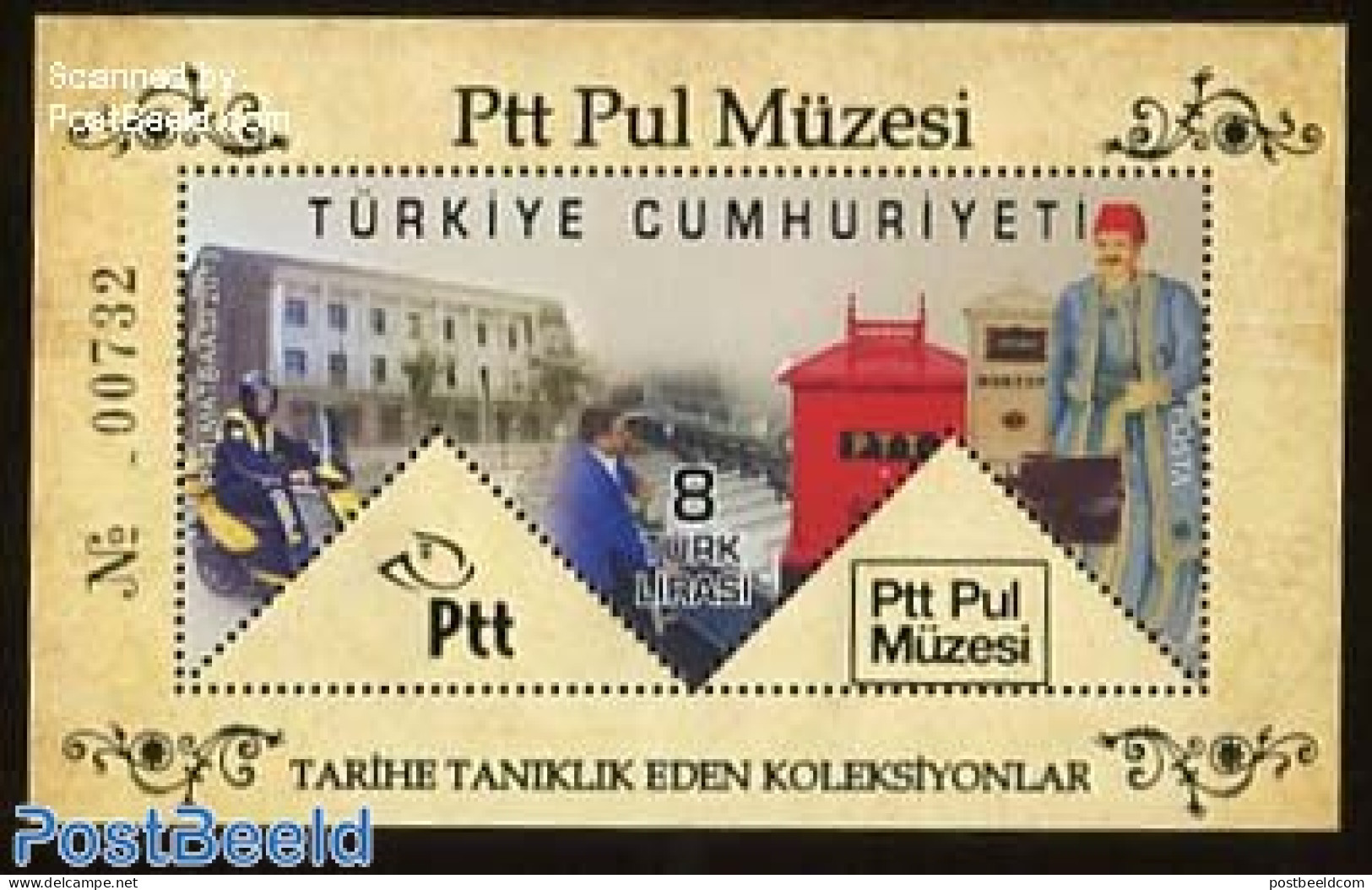 Turkey 2014 PTT Museum Special Folder, Mint NH, Mail Boxes - Post - Art - Museums - Andere & Zonder Classificatie