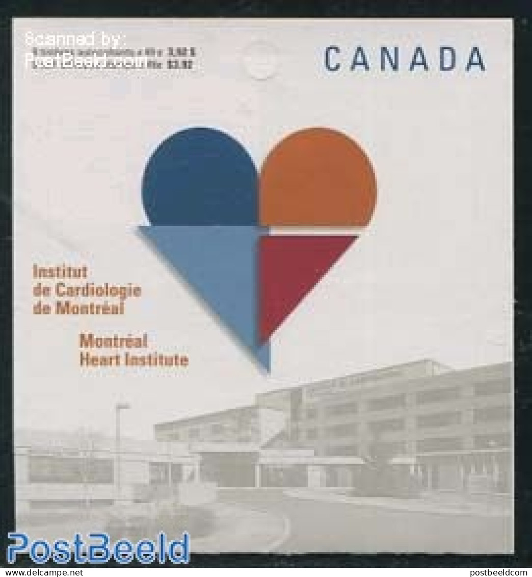 Canada 2004 Cardiologic Institute Booklet S-a, Mint NH, Health - Health - Stamp Booklets - Unused Stamps