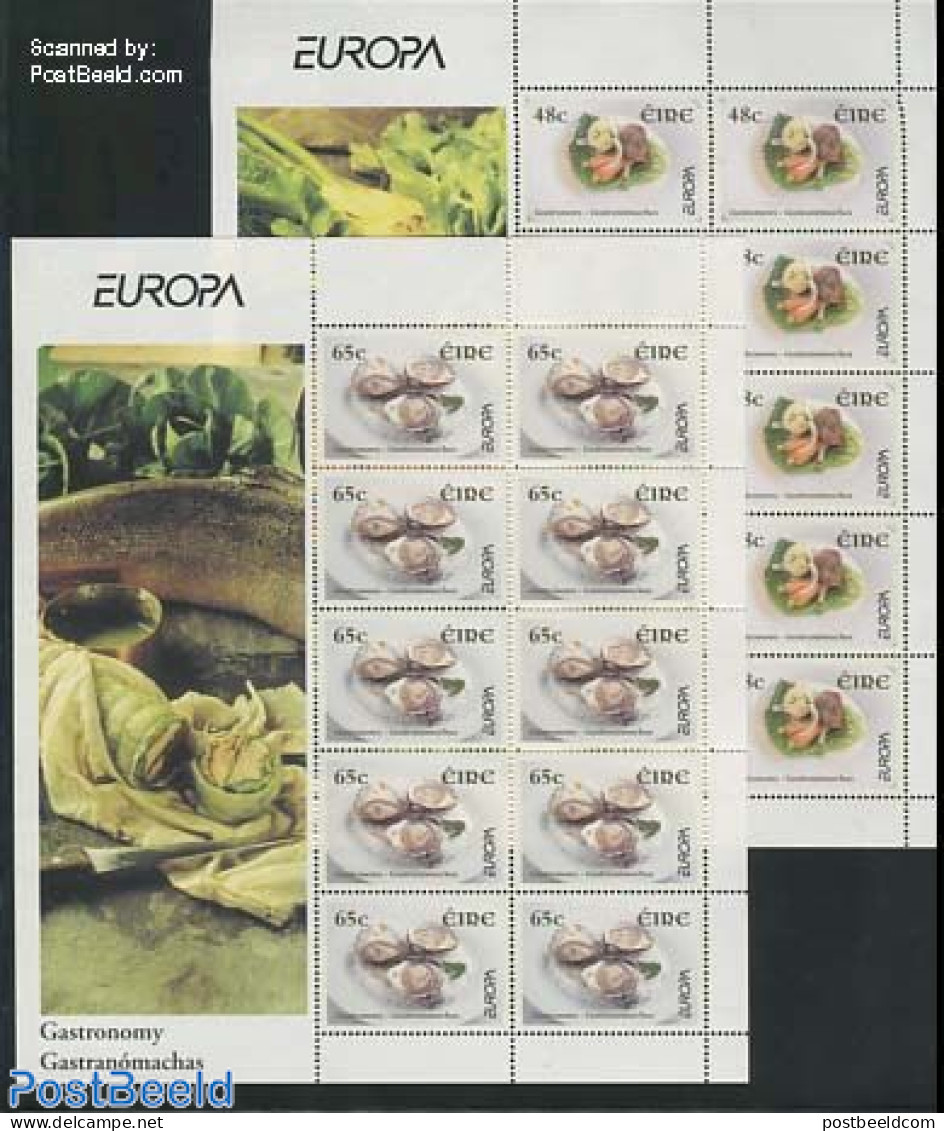 Ireland 2005 Europa, Gastronomy 2 M/ss, Mint NH, Health - History - Nature - Food & Drink - Europa (cept) - Shells & C.. - Unused Stamps
