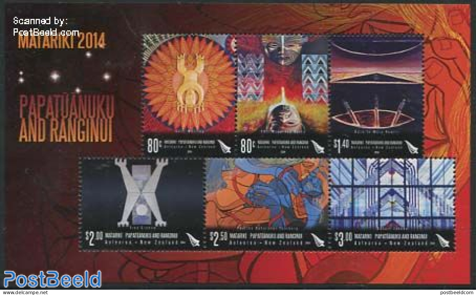 New Zealand 2014 Matariki 6v M/s, Mint NH, Art - Stained Glass And Windows - Ungebraucht