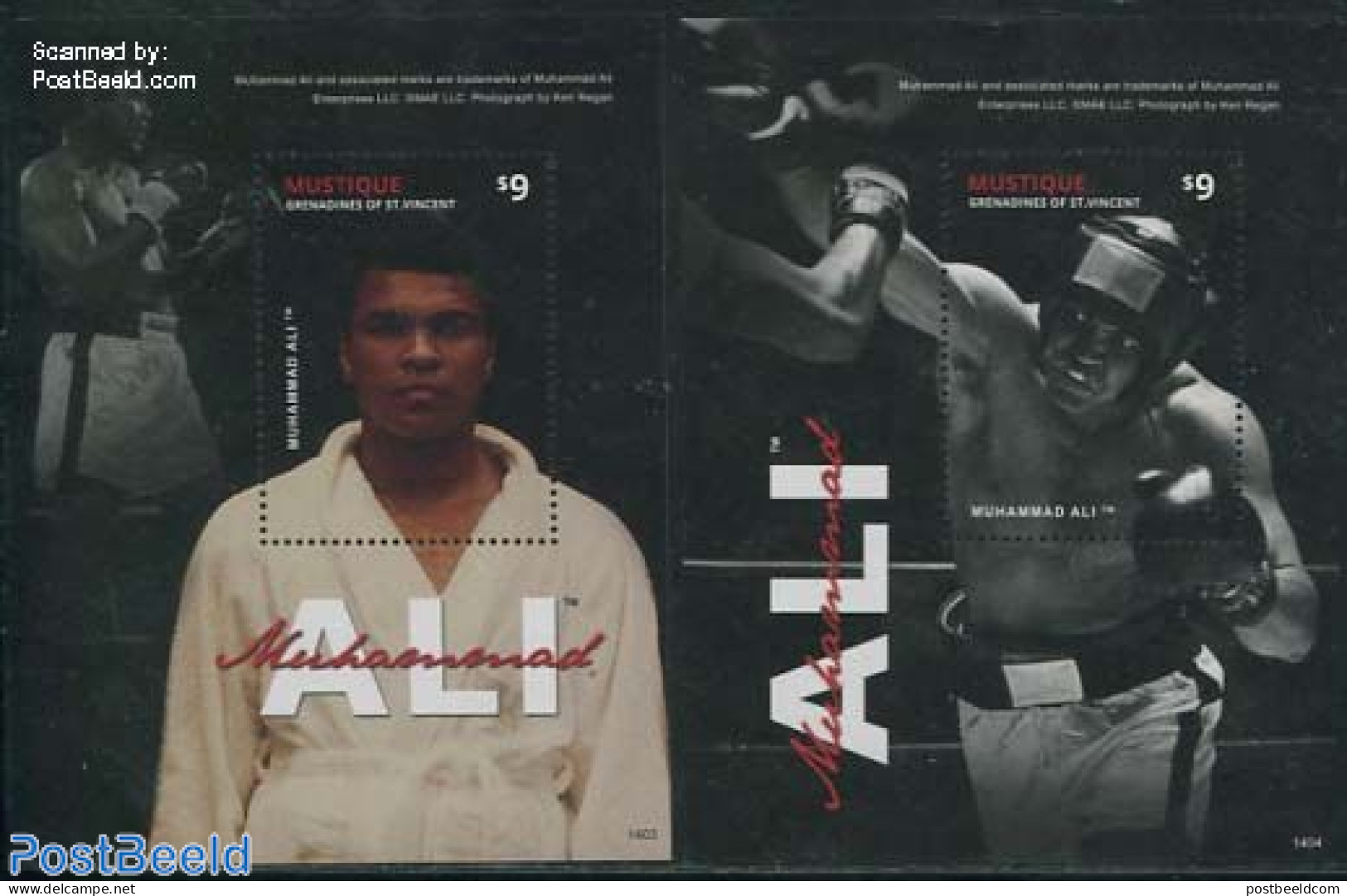 Saint Vincent & The Grenadines 2014 Mustique, Muhammad Ali 2 S/s, Mint NH, Sport - Boxing - Sport (other And Mixed) - Boxing