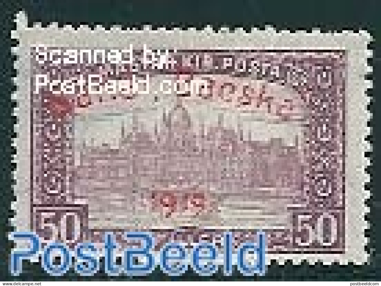 Hungary 1919 Banat Bacska, 50f, Stamp Out Of Set, Unused (hinged) - Neufs
