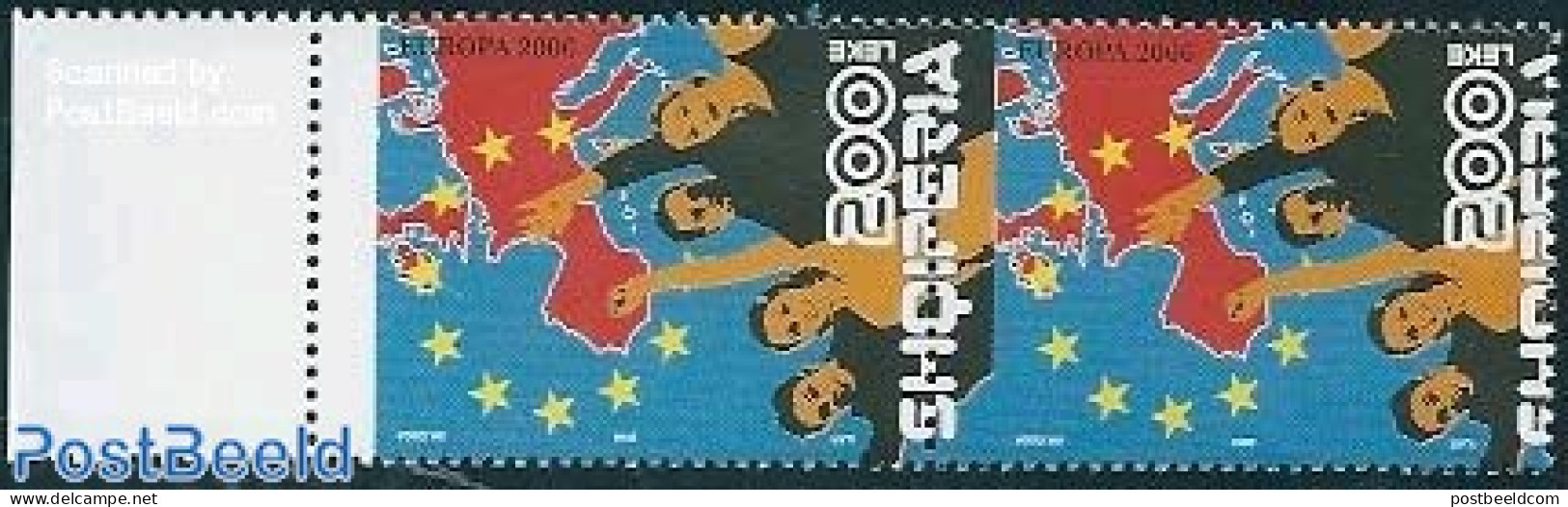 Albania 2006 Europa Pair Of 200L, Moved Perforation, Mint NH, History - Various - Europa (cept) - Errors, Misprints, P.. - Fouten Op Zegels