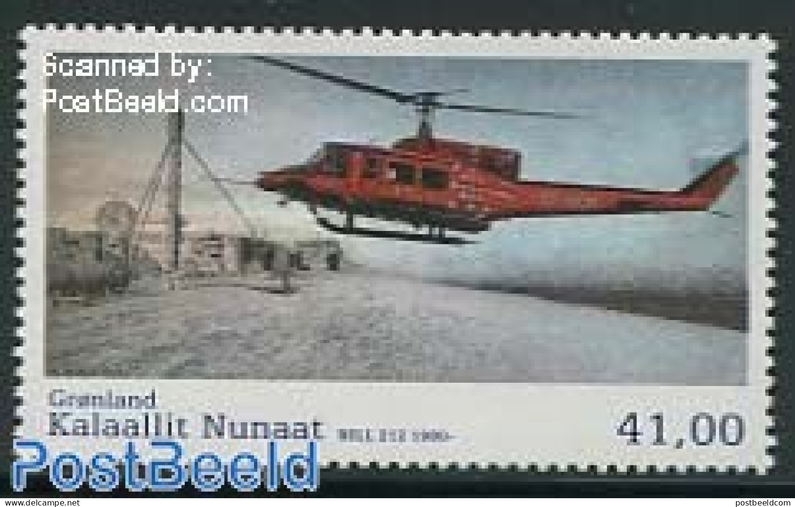 Greenland 2014 Helicopter Bell 212 1v, Mint NH, Transport - Helicopters - Nuevos