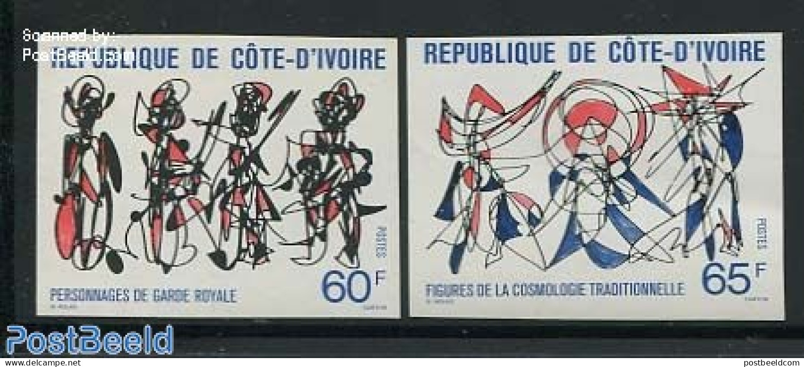 Ivory Coast 1978 Mythology 2v, Imperforated, Mint NH, Art - Fairytales - Unused Stamps