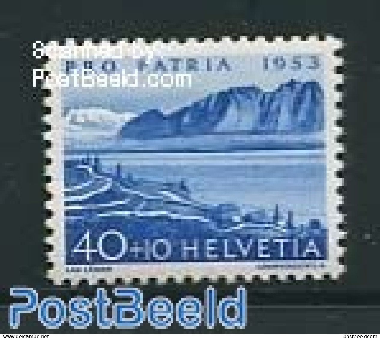 Switzerland 1953 40+10c, Stamp Out Of Set, Mint NH - Nuovi