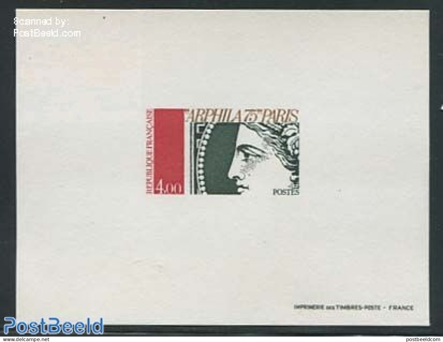 France 1975 Arphila 75 1v, Epreuve De Luxe, Mint NH, Philately - Stamps On Stamps - Unused Stamps