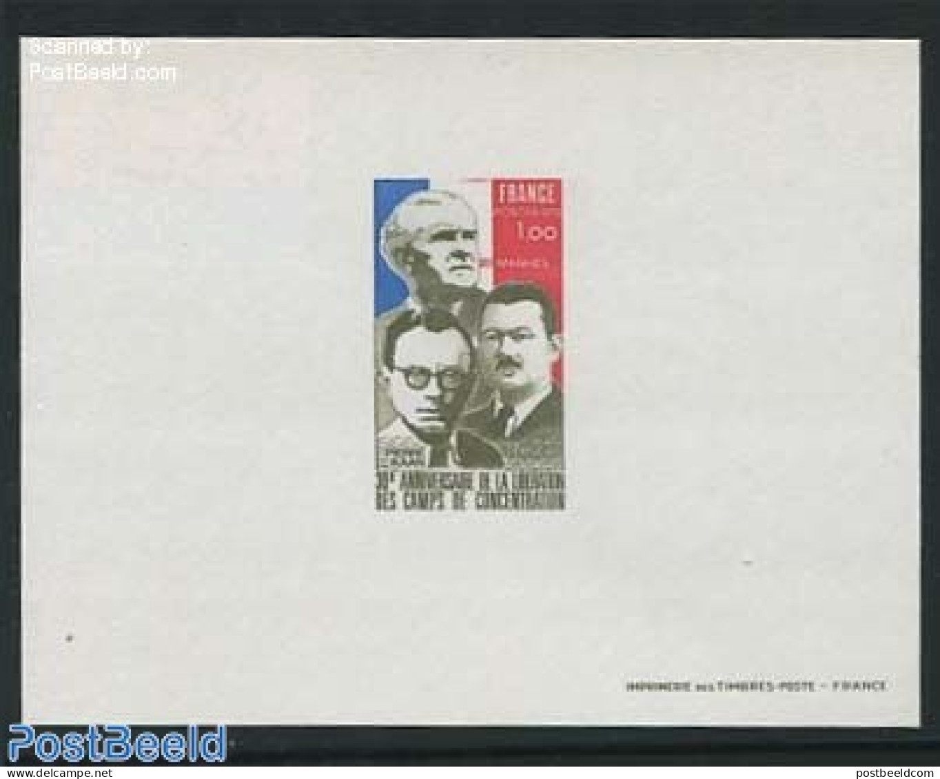 France 1975 Liberation 1v, Epreuve De Luxe, Mint NH, History - World War II - Unused Stamps