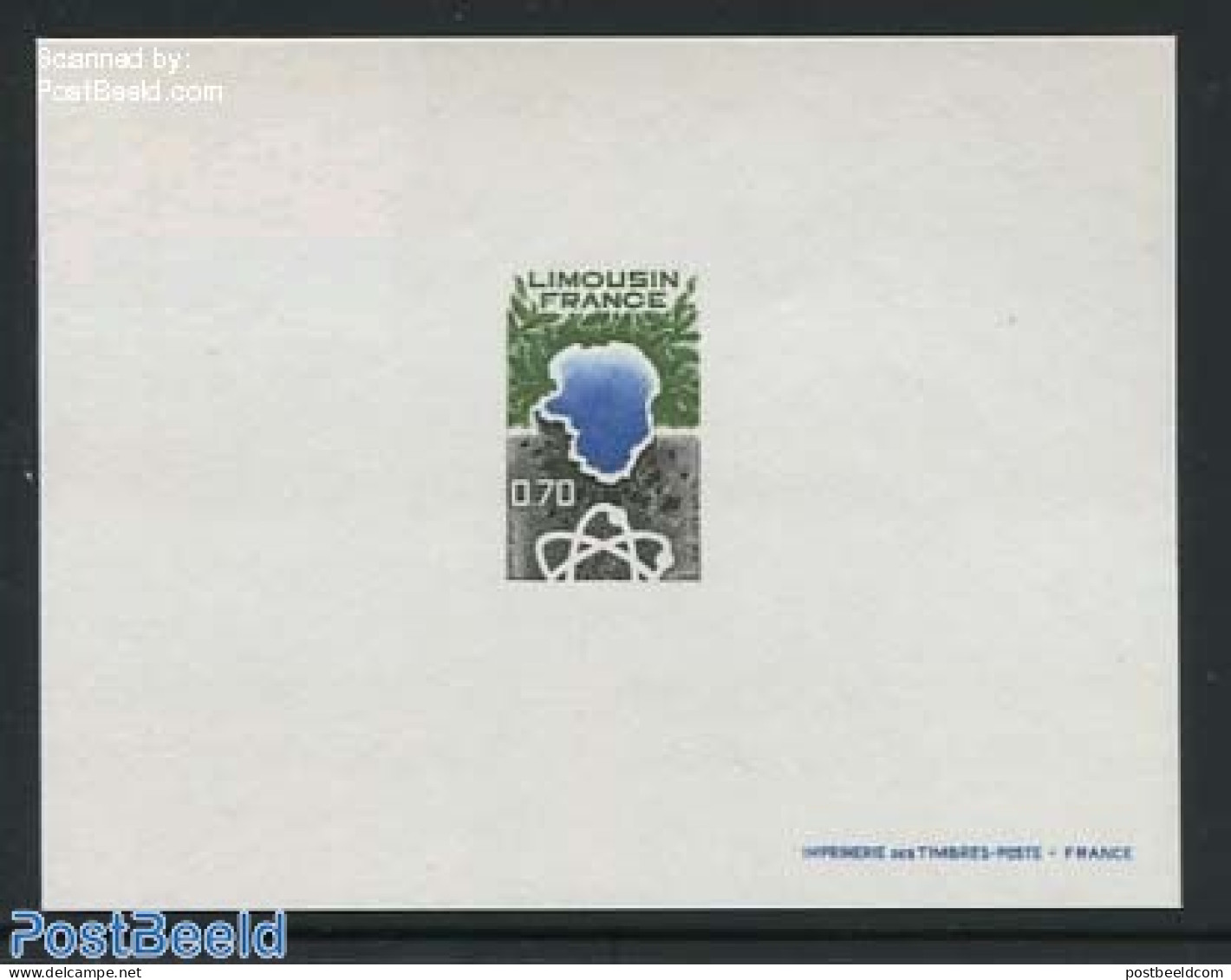 France 1976 Regions, Limousin 1v, Epreuve De Luxe, Mint NH - Unused Stamps