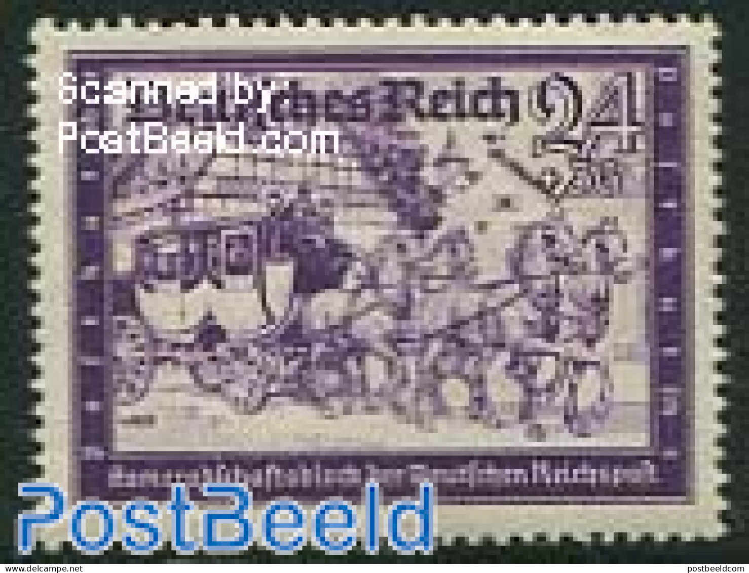 Germany, Empire 1941 24+36pf, Stamp Out Of Set, Mint NH, Nature - Transport - Coaches - Ongebruikt