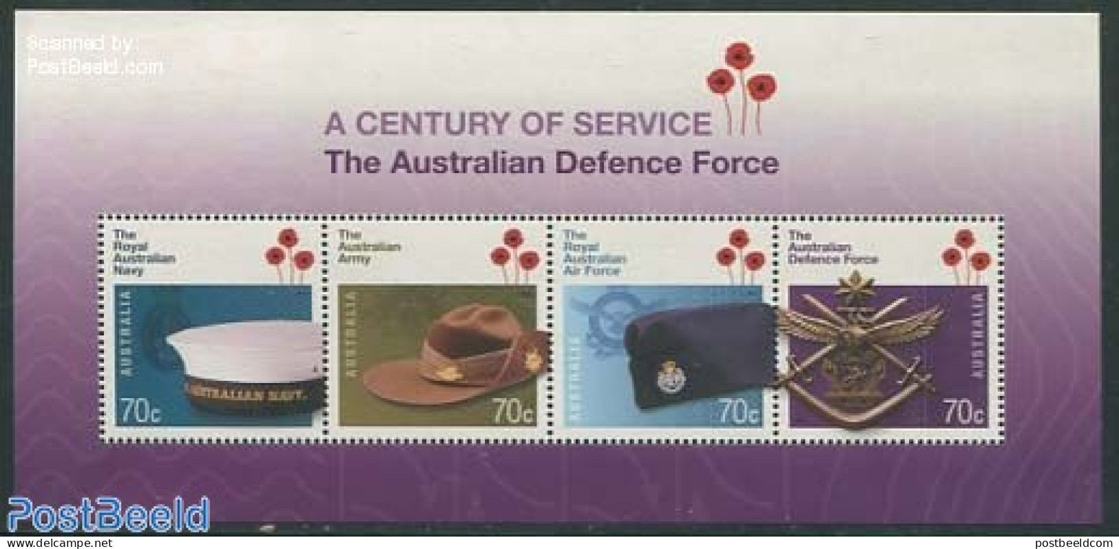 Australia 2014 Australian Defense Force 4v M/s, Mint NH, History - Various - Militarism - Uniforms - Unused Stamps