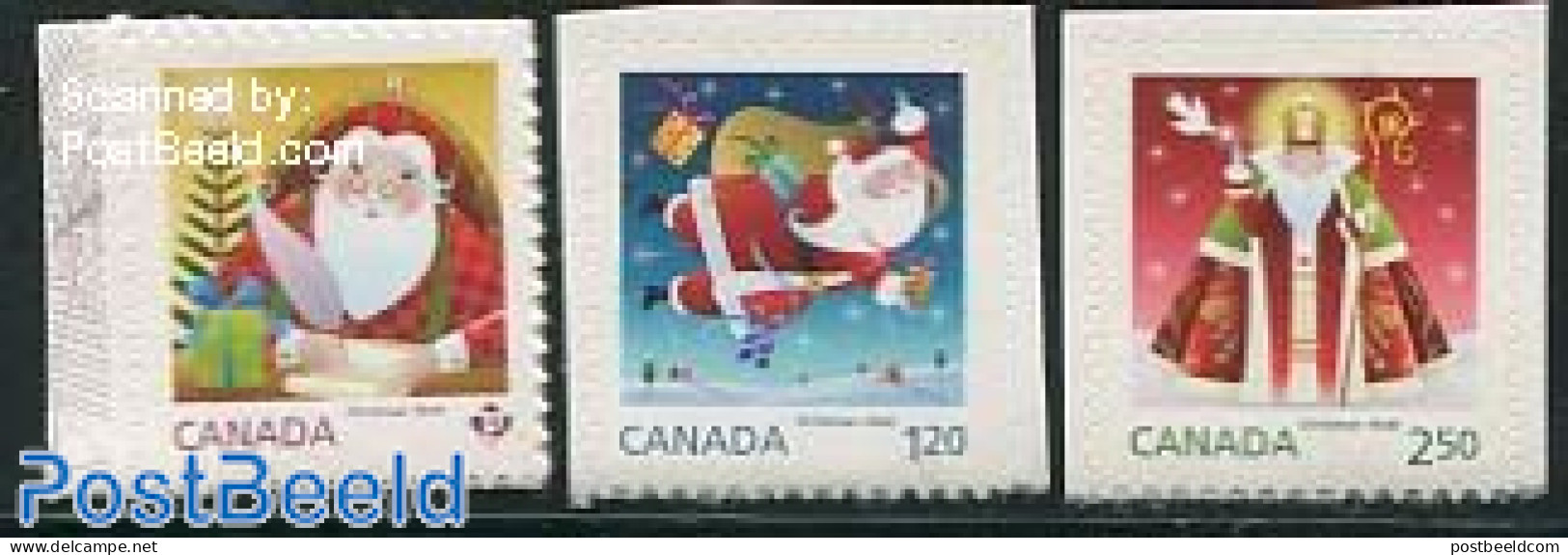 Canada 2014 Christmas 3v S-a, Mint NH, Religion - Christmas - Saint Nicholas - Neufs