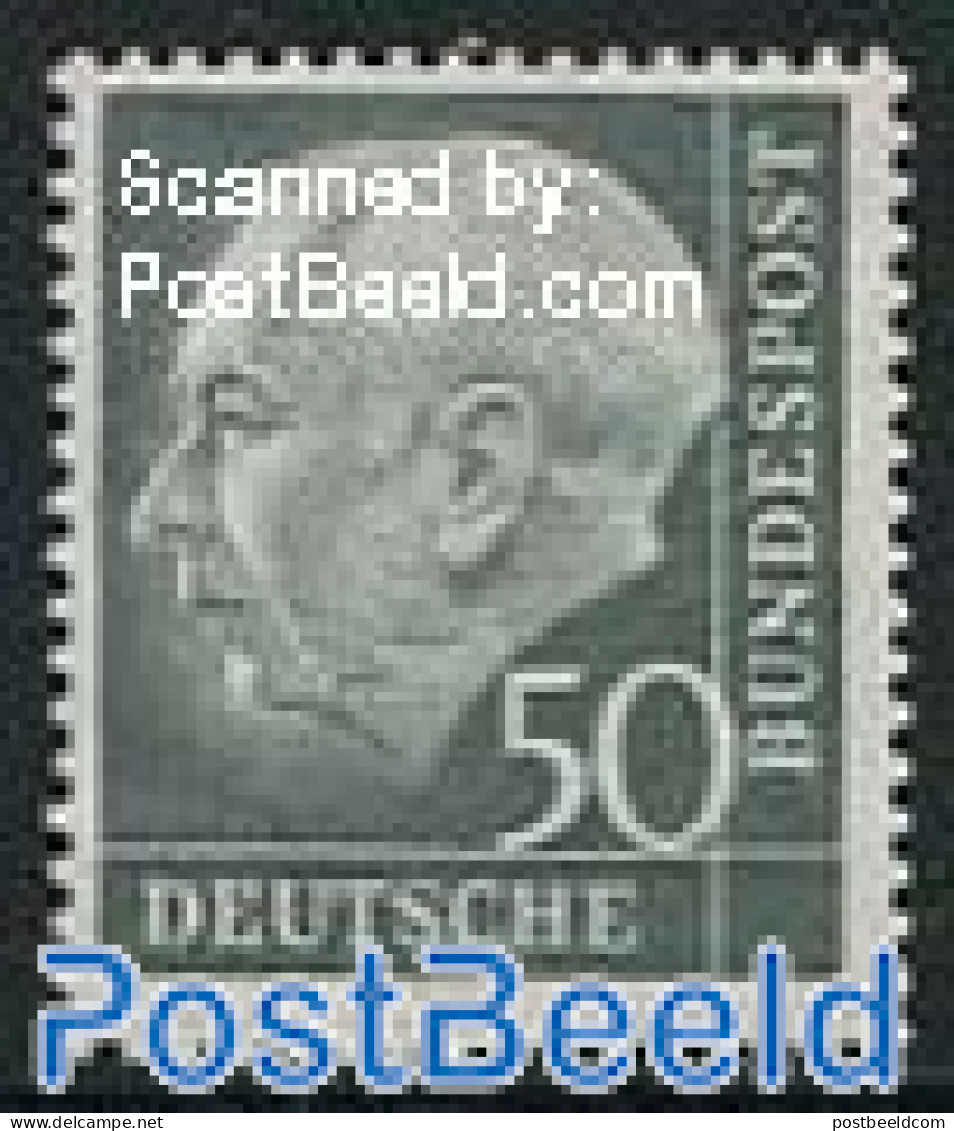 Germany, Federal Republic 1953 50pf, Stamp Out Of Set, Unused (hinged) - Ungebraucht