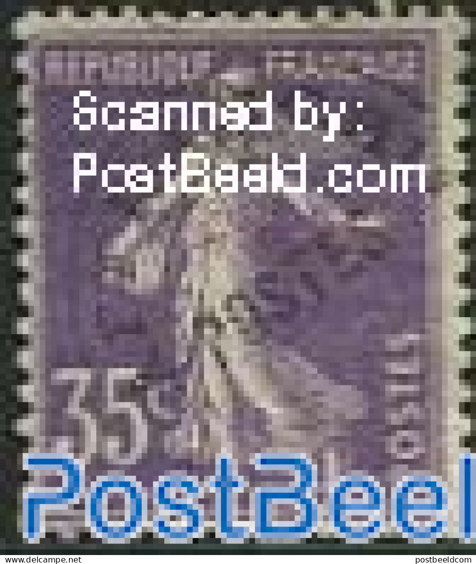 France 1906 35c, Precancel, Stamp Out Of Set, Unused (hinged) - Neufs