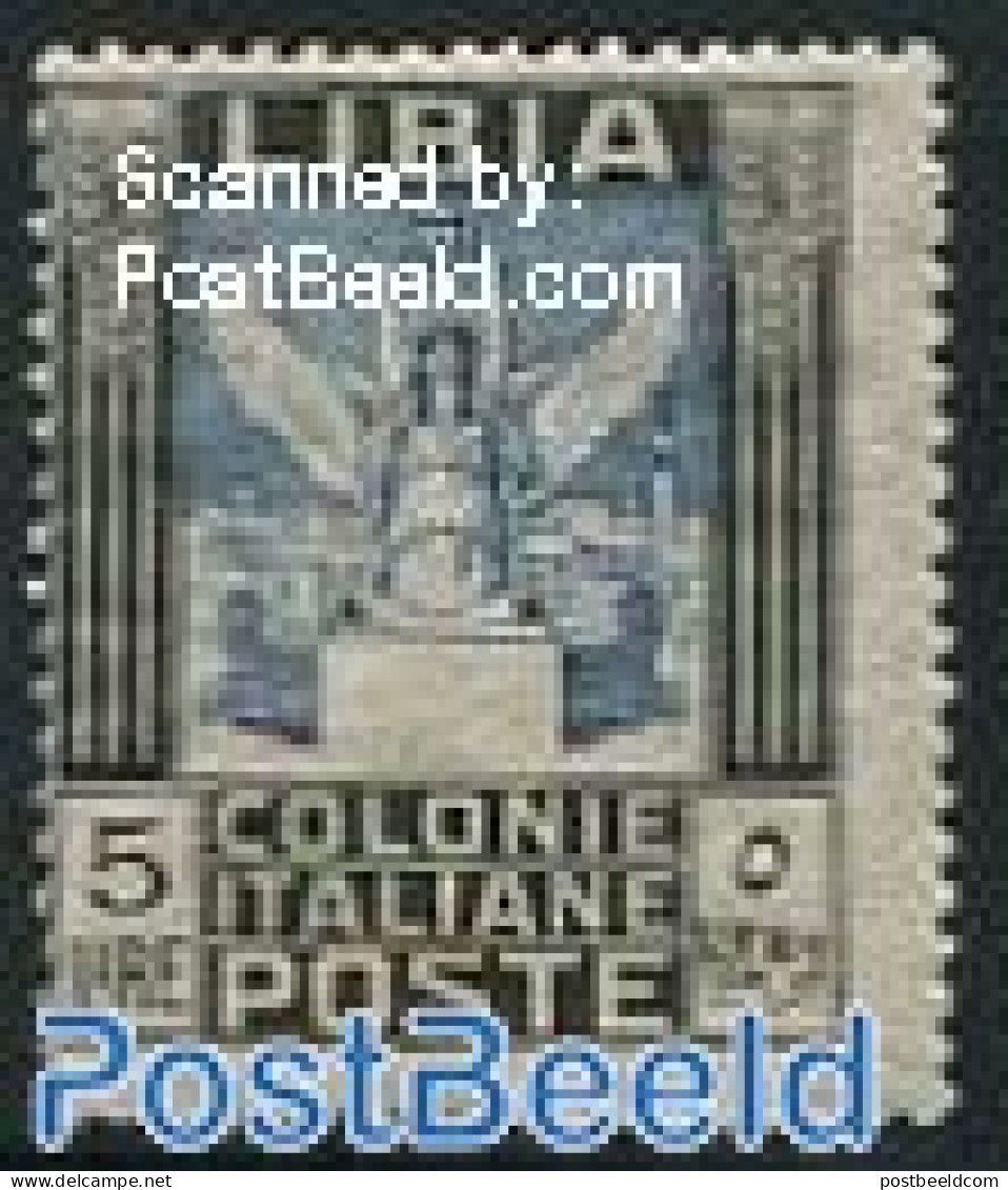 Italian Lybia 1921 5L, Stamp Out Of Set, Unused (hinged) - Libya