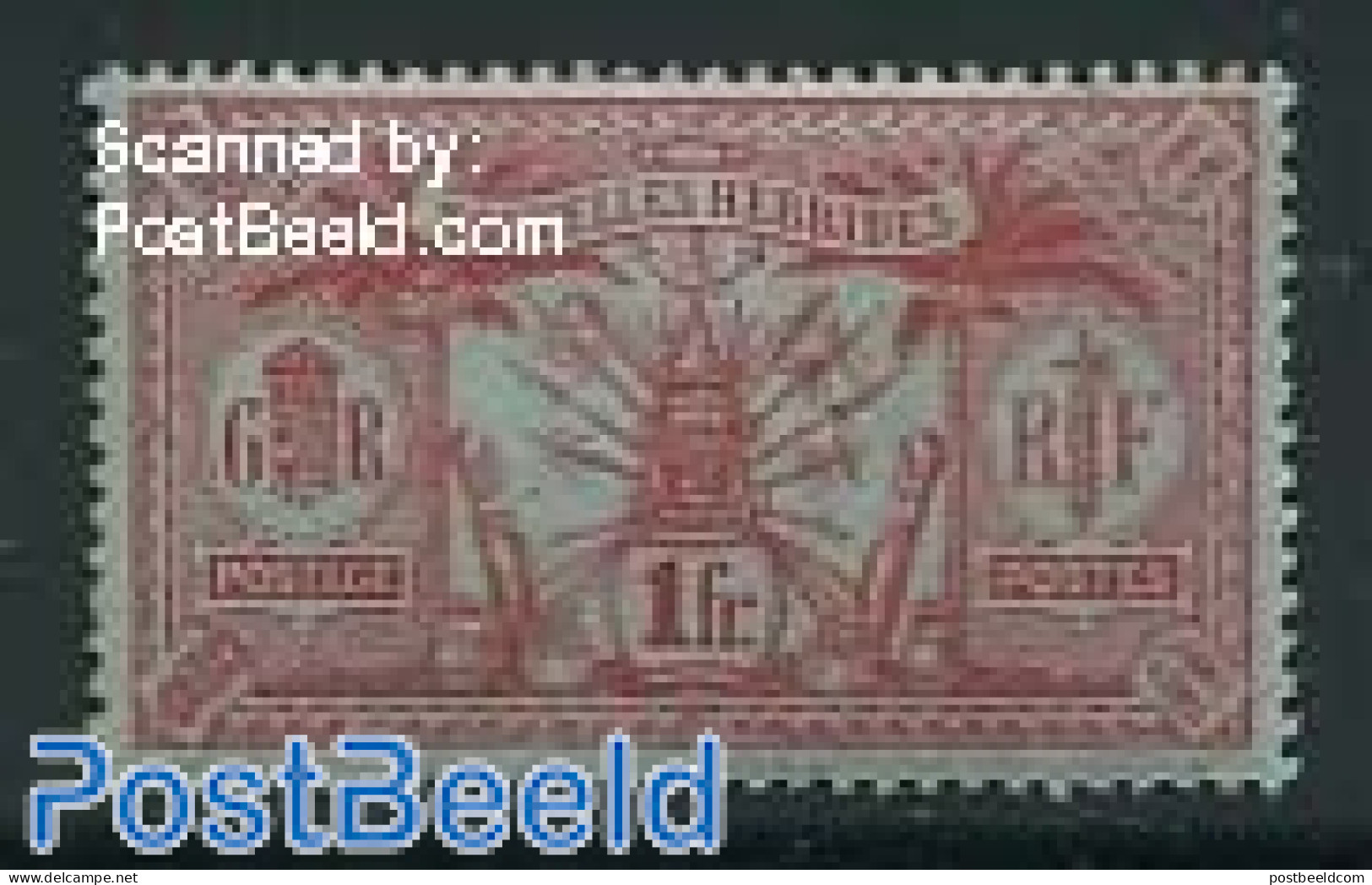 New Hebrides 1912 1Fr, Stamp Out Of Set, Mint NH - Neufs