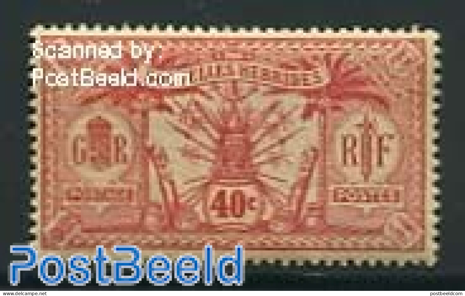 New Hebrides 1912 40c, Stamp Out Of Set, Mint NH - Ongebruikt