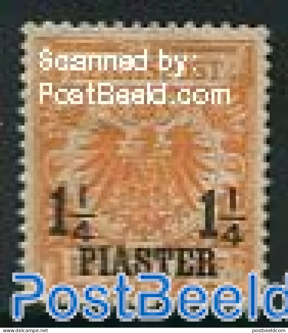 Türkiye 1889 1.25Pia, German Post, Stamp Out Of Set, Unused (hinged) - Other & Unclassified