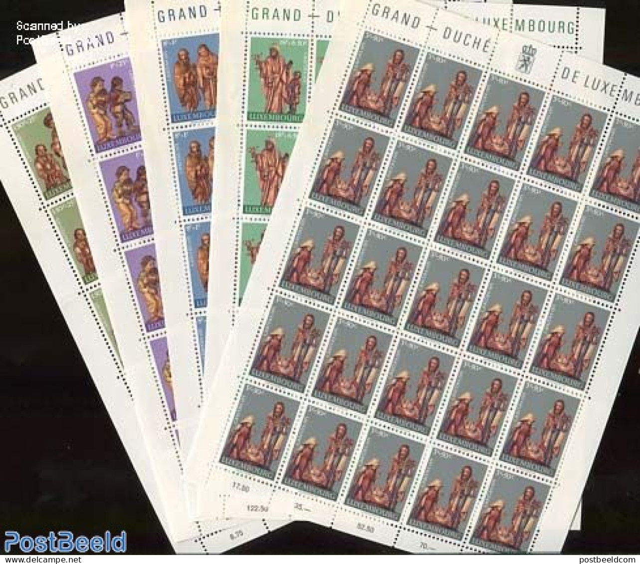 Luxemburg 1971 Caritas 5 M/s, Mint NH, Religion - Christmas - Unused Stamps