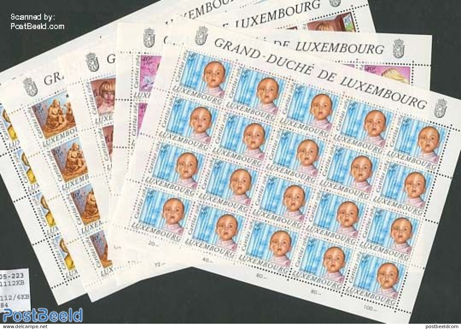 Luxemburg 1984 Caritas 5 M/ss, Mint NH, Religion - Christmas - Unused Stamps
