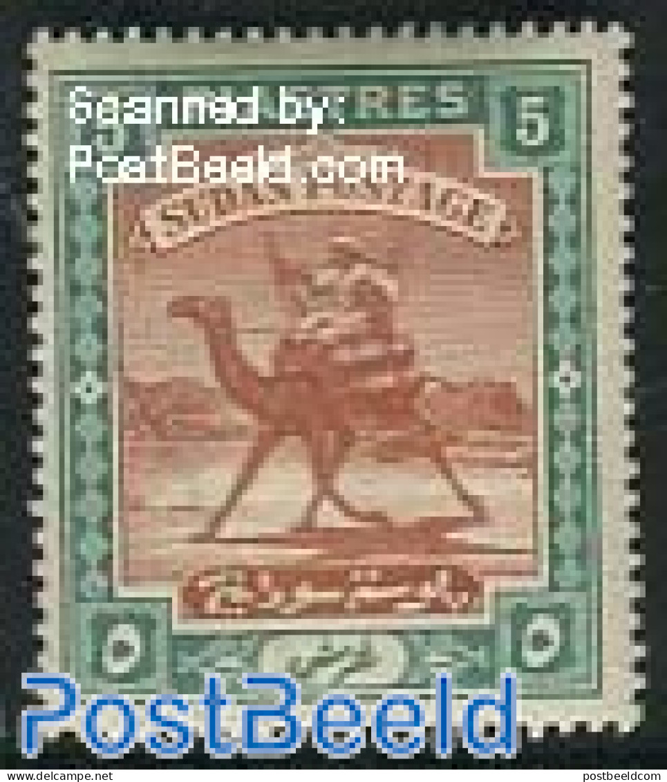 Sudan 1898 5P, Stamp Out Of Set, Unused (hinged), Nature - Animals (others & Mixed) - Soudan (1954-...)