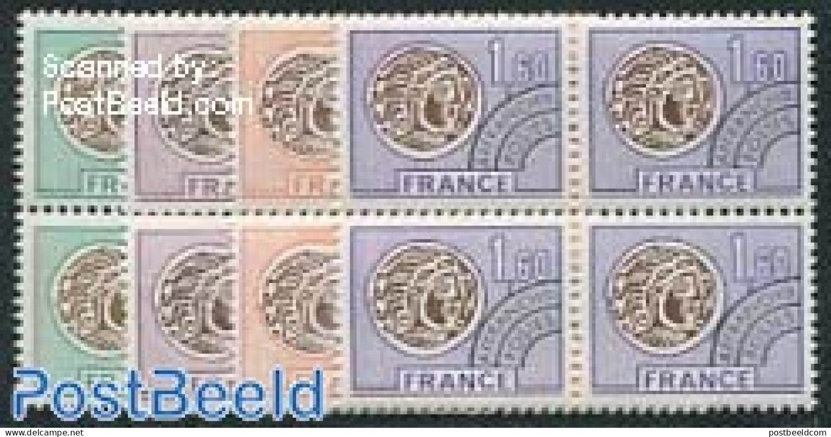 France 1976 Precancels 4v, Blocks Of 4 [+], Mint NH - Unused Stamps