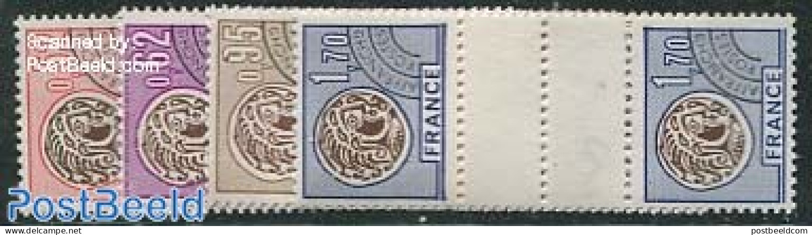 France 1976 Precancels 4v, Gutterpairs, Mint NH - Ungebraucht