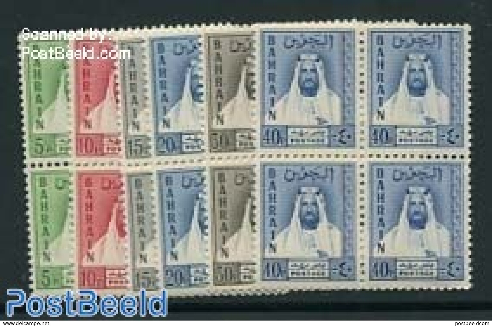 Bahrain 1961 Definitives 6v, Blocks Of 4 [+], Mint NH - Bahreïn (1965-...)