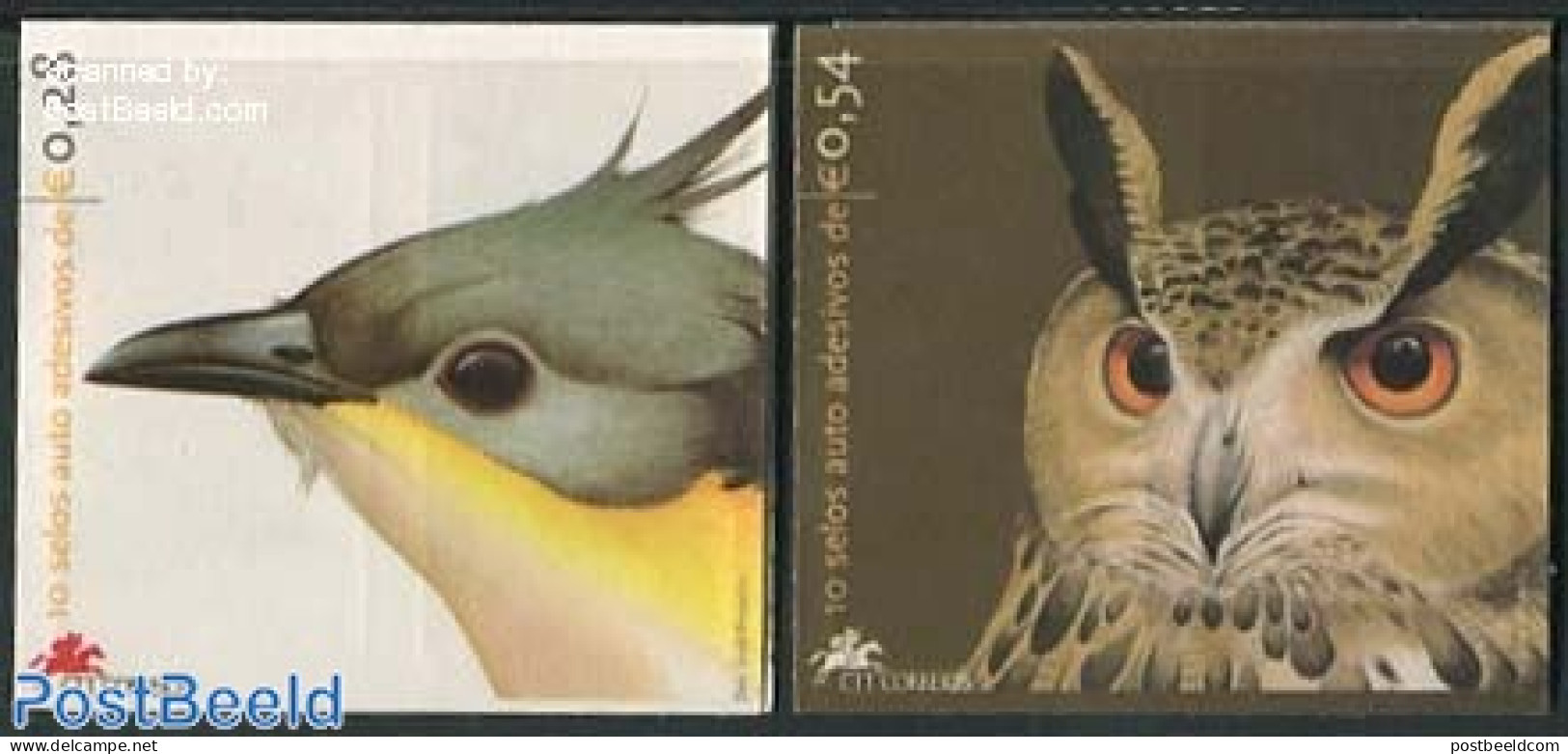 Portugal 2002 Birds 2 Booklets S-a, Mint NH - Neufs