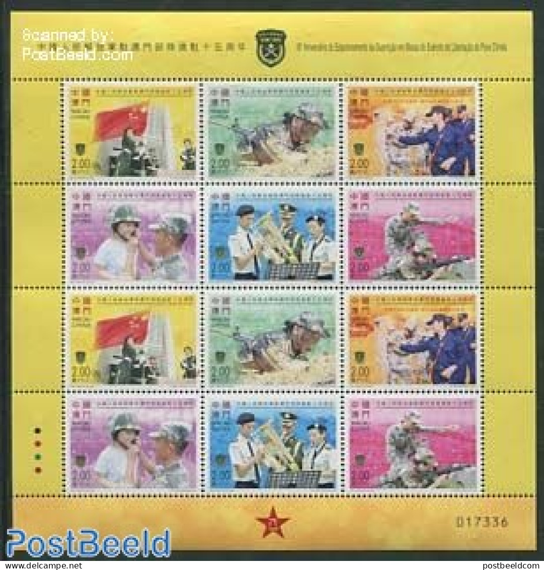 Macao 2014 Liberation Army M/s, Mint NH, History - Militarism - Neufs