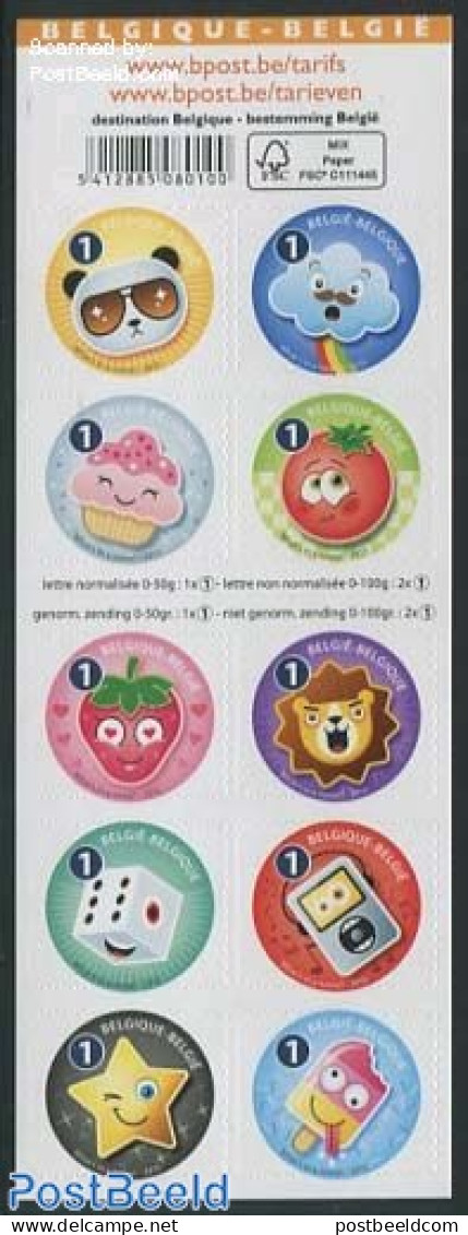 Belgium 2015 Greeting Stamps, Whats In A Name Booklet, Mint NH, Health - Nature - Various - Food & Drink - Cat Family .. - Ongebruikt