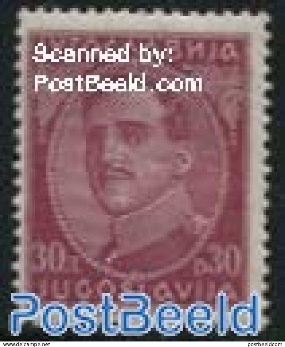 Yugoslavia 1931 30D, Stamp Out Of Set, Unused (hinged) - Ungebraucht