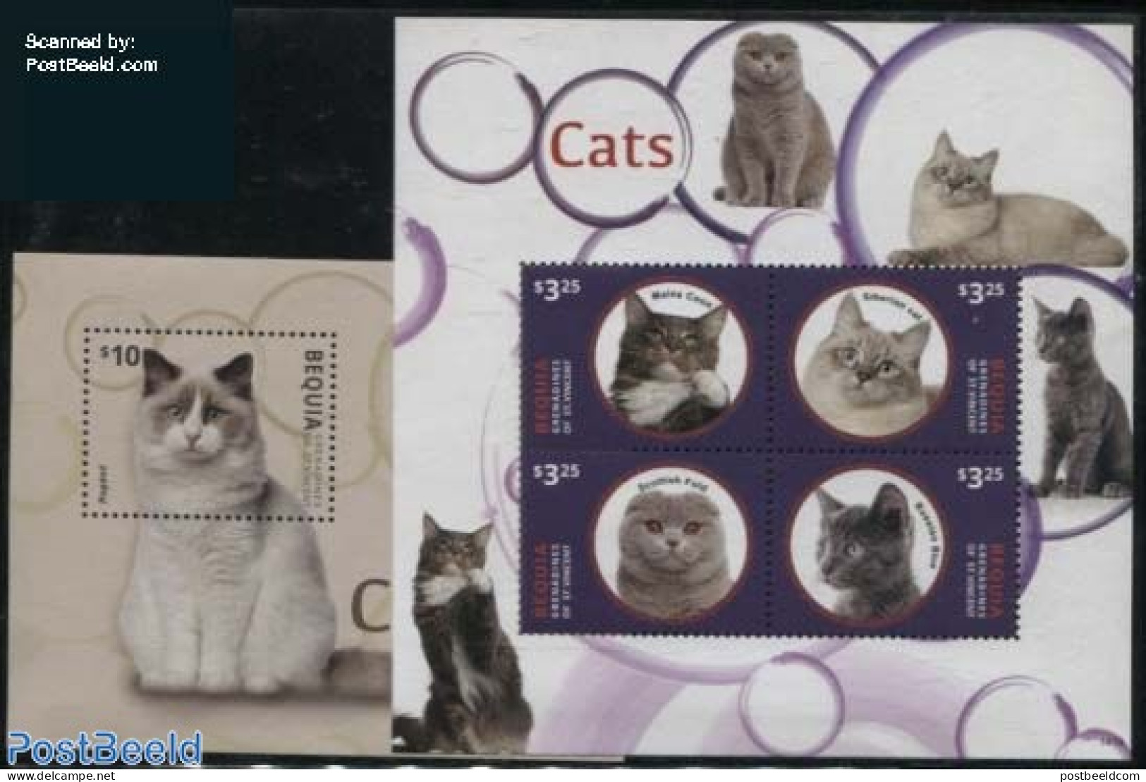 Saint Vincent & The Grenadines 2014 Cats 2 S/s, Mint NH, Nature - Cats - St.Vincent Y Las Granadinas